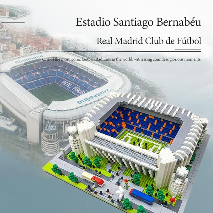 Micro Mini Blocks Football Stadium Building Set 4575 Pieces Famous Architectural Gifts for Children and Adults