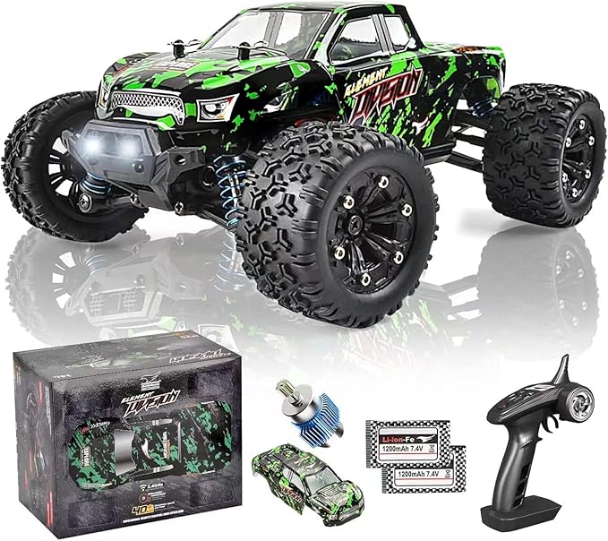 TENSSENX 1:18 Scale All Terrain RC Cars 40KPH High Speed 4WD Remote Control Car with 2 Rechargeable Batteries 4X4 Off Road Monster Truck 2.4GHz Electric Vehicle Toys Gifts for Kids and Adults