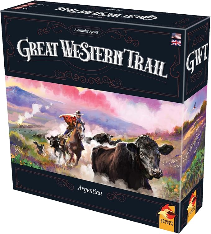 Great Western Trail 2nd Edition Argentina Board Game - Cattle Ranching Adventure in the Pampas! Strategy Game for Kids &amp Adults Ages 12+ 1-4 Players 75-150 Min Playtime Made by Eggertspiele