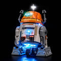 Upgraded Led Light Kit Compatible with Lego Chopper (C1-10P) Astromech Droid Building Set Lights Decoration Compatible with Lego 75416 (Model Not Included)