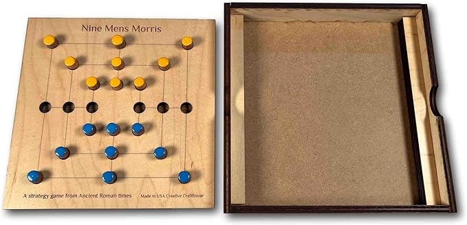 Nine Mens Morris – Strategy game from ancient Rome. Premium version made in USA