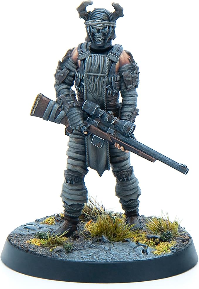 Modiphius Entertainment: Fallout: Miniatures - Cult of The Mothman: Follower - 6 Figures Appalachia Wave Unpainted Resin Miniatures Tabletop Game