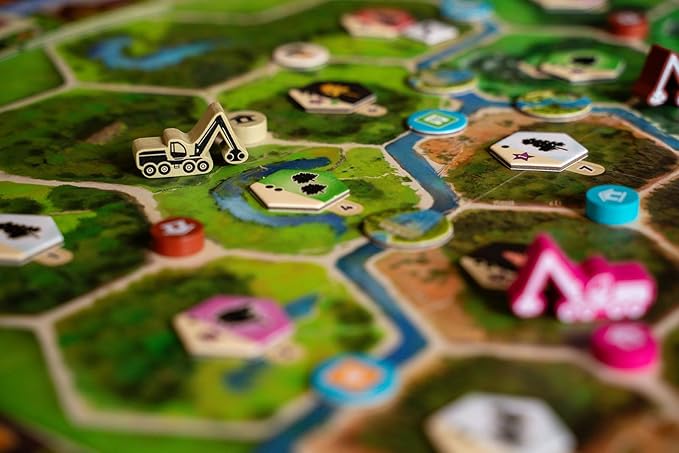 Capstone Games Forestry Board Game | 1-4 Players 90 Min Playtime 14+ Age | Strategy Resource Management Eco-Friendly Forest Management Board Game for Adults &amp Family