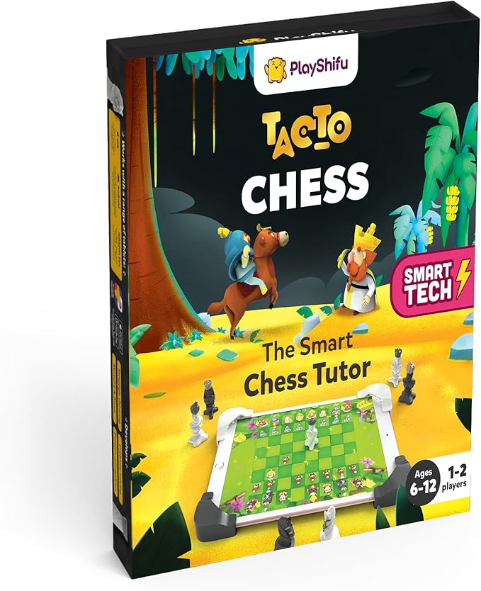 PlayShifu Tacto Chess – App-Based Interactive Chess with Real Figurines | STEM Learning &amp Educational Toy for Ages 6+ | Story-Based Puzzles | Gift for Boys and Girls