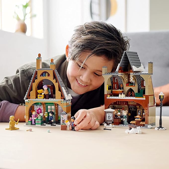 LEGO Harry Potter Hogsmeade Village Visit Building Toy 76388 20th Anniversary Harry Potter Set Birthday Gift Idea for Kids Girls Boys Age 8+ Years Old with Collectible Golden Ron Weasley Minifigure