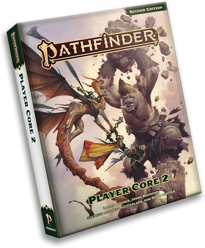 Pathfinder Player Core 2 Hardcover - Second Edition Remaster RPG Rulebook | 8 Classes | 40+ Archetypes | 320 Pages | Ages 16+ | Tabletop Gaming