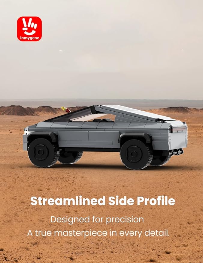 Cyber Themed Off-Road Truck Toy Building Kit Futuristic Armored Pickup Model Sci-Fi Brick Set for Collectors &amp Kids 6+