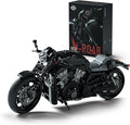 Nifeliz V-Road Motorcycle Model Set for Adults Street Muscle Bike Building Set with Realistic Details Functional Bike Model for Collectors Gift for Motorcycle Lovers (1041 PCS NF10348)