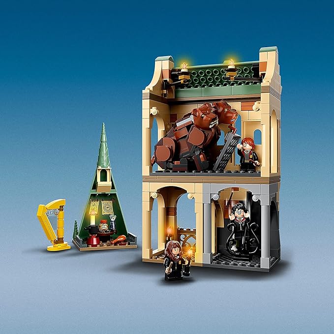 LEGO Harry Potter Hogwarts: Fluffy Encounter 76387 Building Kit 3-Headed Dog Hogwarts Set Cool Collectible Toy New 2021 (397 Pieces)