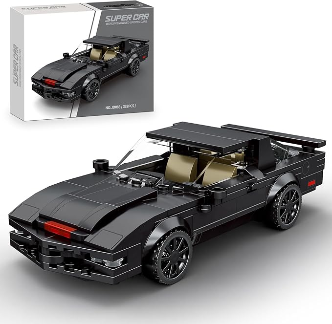 HIGH GODO Car Building Set Vintage Racing Car Decor Model Kit Cool Sports Cars Toys Gifts for Adults Teens Age 14+ (332 Pieces)