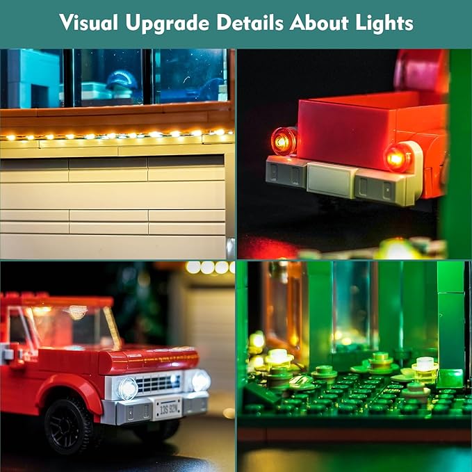 Light kit Compatible with Lego Twilight The Cullen House - No Model Only Light LED Lighting Accessories Compatible with Lego The Twilight Zone. Karen's House 21354 (Standard Version)