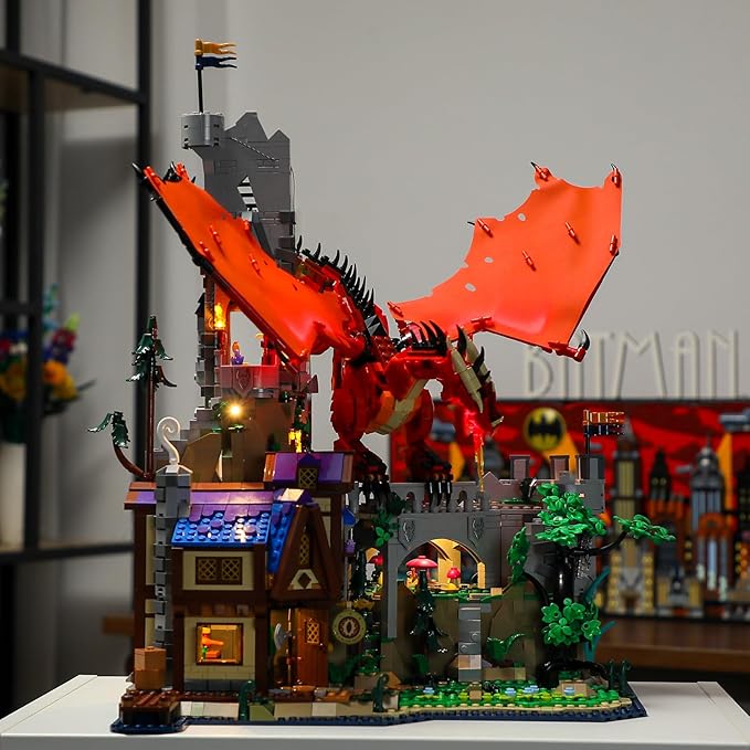 BRIKSMAX Led Lighting Kit for Lego-21348 Dungeons Dragons: Red Dragon's Tale - Compatible with Lego Disney Building Set- Not Include Lego Set