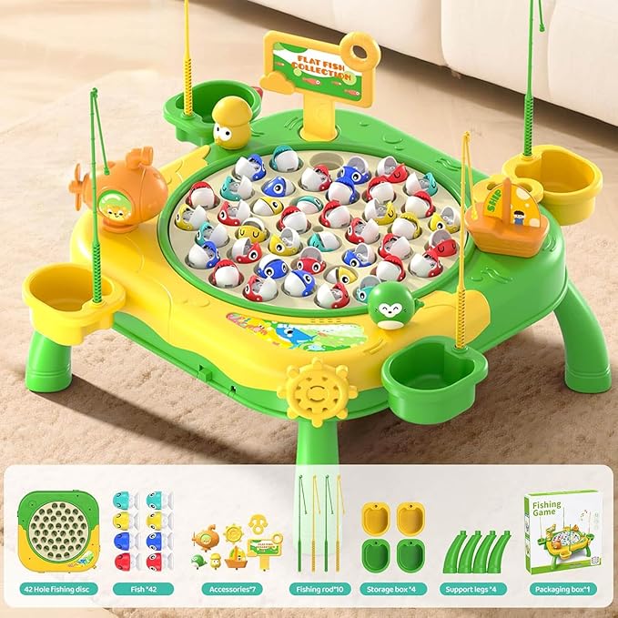 Magnetic Fishing Game for Kids Toddlers Ages 3-5 5-7 Kids Toddler Fishing Game Fish Toy Board Game for Toddlers 3 4 5 6 7 8 Years Old Birthday Gifts