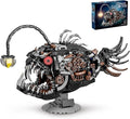 Mechanical Lantern Fish Building SetSea Animal Building Block ToyHome Decor Gift for for Adults and Kids 1038PCS ﻿