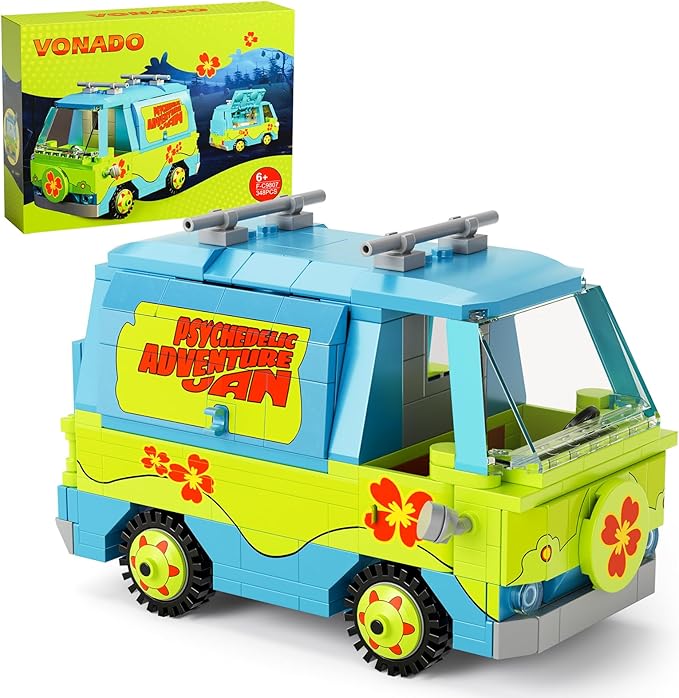 Classic Children Adventure Movie Car Building Blocks Toys Mysterious Toy Car Compatible with Lego Toy Set for Movie Fans Ideal Gift for Kids Boys and Girls 6 Years and Up