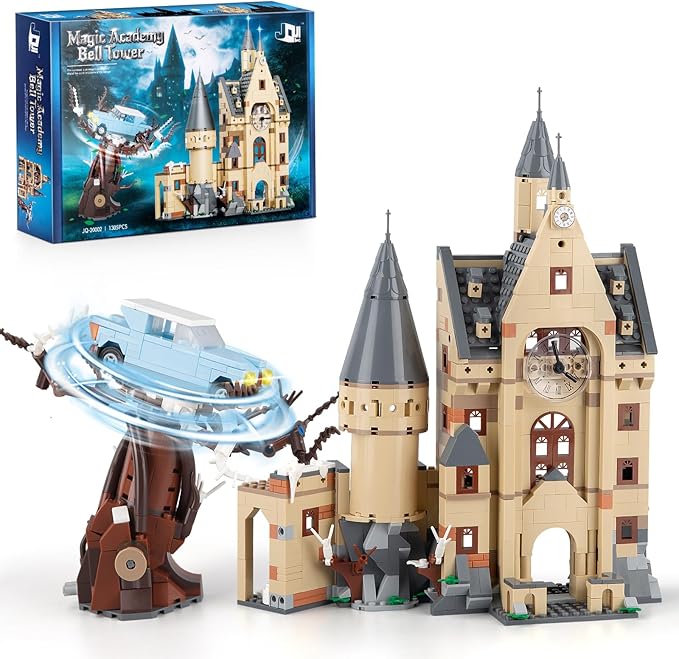 Magic Clock Tower Building Set Creative Castle Mini Building Blocks Kit for Fans Collectible Castle Model Toys Gifts for Adults Teens 14+ (1305PCS)