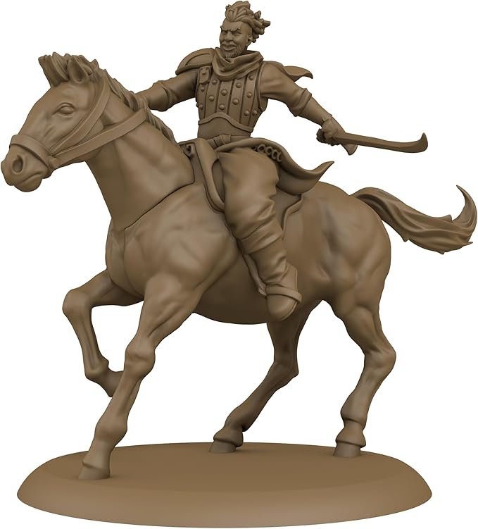 CMON A Song of Ice and Fire Tabletop Miniatures Bloody Mummer Zorse Riders Unit Box - Mercenary Mounted Mayhem Strategy Game for Adults Ages 14+ 2+ Players 45-60 Minute Playtime Made by CMON