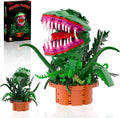 Audrey 2 Piranha Plant Building Toys Sets Little Shop of Horrors Flowers Cannibal with Openable Mouth Building Blocks Gift for TV Fans Halloween Christmas Kids Ages 8+
