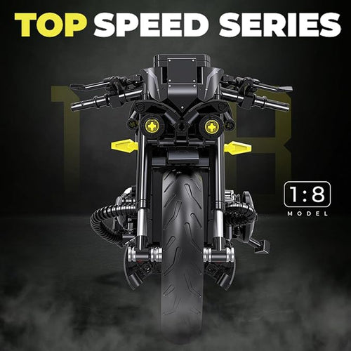 1:8 Motorcycle Building Set for Adults Kickstand for Display Gift for Adults Teenage Gifts on Birthday(583PCS)