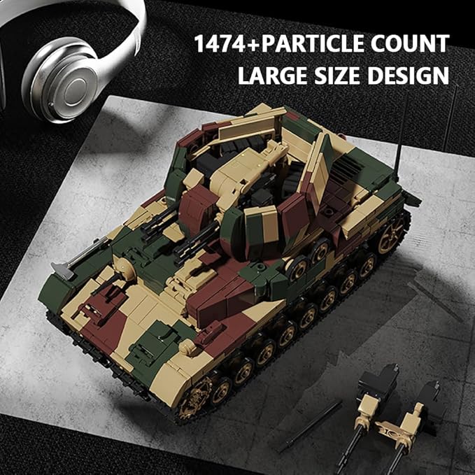 Military Armored Tank Vehicle Building Block Set (C2)
