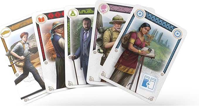 Asmodee Archeos Society Board Game - Archeology Themed Strategy Game Thrilling Exploration &amp Adventure for Kids &amp Adults Ages 12+ 2-6 Players 60 Minute Playtime