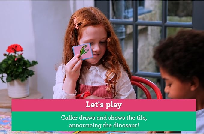 eeBoo: Dinosaur Bingo for Kids Ages 5+ Prehistoric Theme Learning Game That Teaches Dinosaur Names &amp Builds Vocabulary