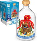 Creative Fish Toy Building SetAdult Mini Animal Friend SetParty Favors Gift for FriendsAnimals Lovers Office Home Decor Building BlockNew Year Easter Birthday Gift for Family(Octopus)
