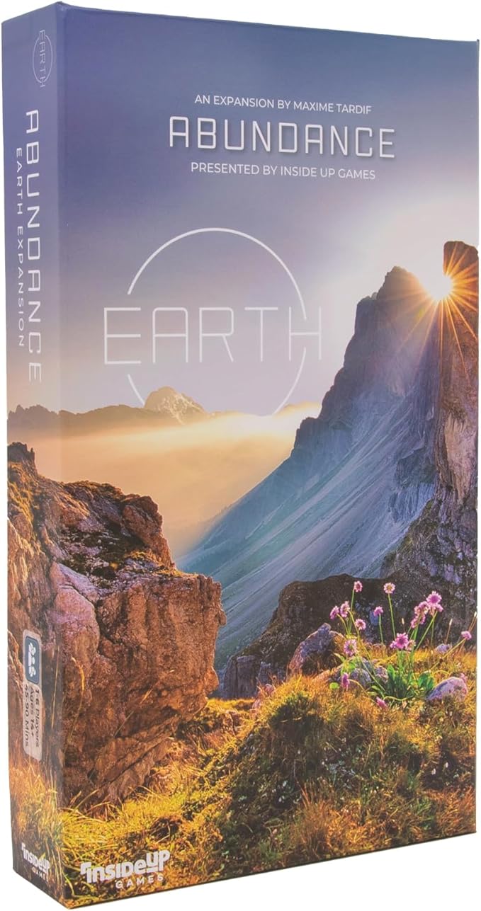Inside Up Games Earth: Abundance Expansion | Board Game Expansion | Ecosystem Building Card Drafting Action Selection | 1 to 6 Players | 45-90 Minute Playtime | Ages 13+
