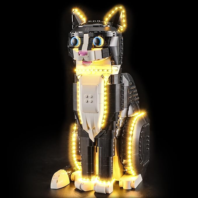 LIGHTAILING Light for Lego-21349 Tuxedo Cat - Led Lighting Kit Compatible with Lego Building Blocks Model - NOT Included The Model Set