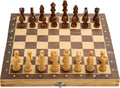 15 x 15 Magnetic Wooden Folding Chess Set with 2 Extra Queens Handmade Game Board Interior for Storage for Adult Kids Beginner Large Chess Board