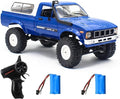 Mostop RC Crawler WPL C24 Rock Crawler RC Truck 4x4 Off Road 1:16 Scale RTR Remote Control Truck 2.4Ghz Proportional Steering RC Car with LED Lights Toys for Kids 6-8 8-12 Year Old Birthday Gift