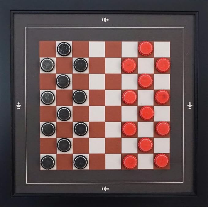 Magnetic Canvas Game Set. Chess/Checkers/Backgammon/TIC TAC Toe. Decrotive Game Sets use an mounting System That Gives Easy Access to Them. (Modern)