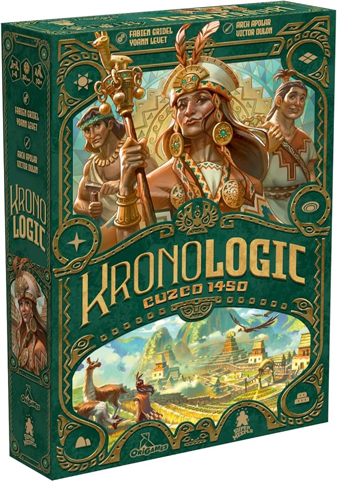 Kronologic: Cuzco 1450 | Mystery Detective Game for Kids Teens &amp Adults | Solve The Unexplained Mysteries Plaguing 1450s Peru | Competitive or Solo Deductive Game | Ages 10+ | 1-4 Players | 30 Mi