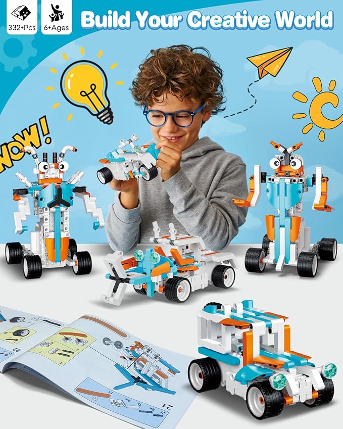 Robot Building Toys for Boys 12-in-1 STEM Projects for Kids Ages 8-12