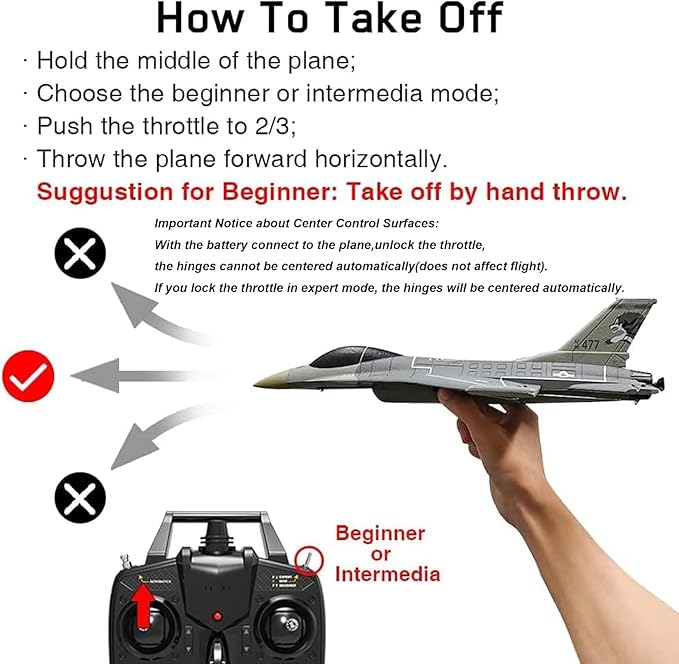 RC Plane 4 Channel RC Airplane 2.4Ghz RC Jet Ready to Fly F-16 Fighter Falcon Remote Control Airplane for Adults with X-Pilot Stabilizer System &amp One Key Aerobatic Best Gift for RC Hobbyist