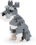 Nanoblock Schnauzer 110pcs Level 2 4mm x 5mm to 7 x 4.19 x 0.75 Grey Plastic Interlocking Building Set for Ages 12+