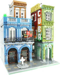 ZenithFlow Street View Building Blocks Kit Cuba Hotel Mini Blocks Construction Toys European Architecture Model House Store Building Set Idea Gifts Home Decoration Collection for Adults (3959 PCS)