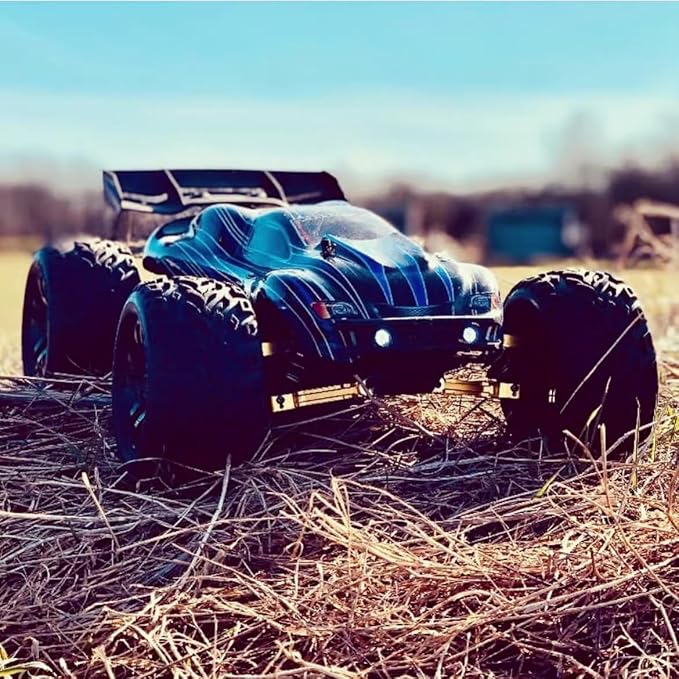Jlbracing Cheetah 21101 1:10 RTR Brushless RC Truck 80km/h High Speed with 120A ESC 4WD Off-Road Monster Truck IPX7 Waterproof Electric RC Car for Adults - All Terrain for Snow/Sand