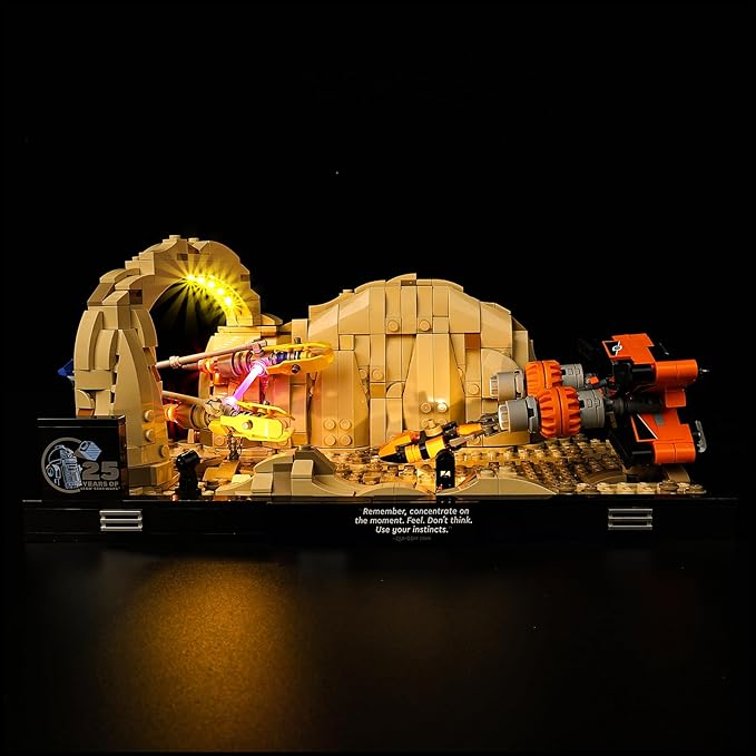 Kyglaring LED Light Kit for Lego 75380 Star Wars The Phantom Menace Mos ESPA Podrace Diorama Lighting Set for Micro-Scale Anakin Skywalker's Podracer No Lego