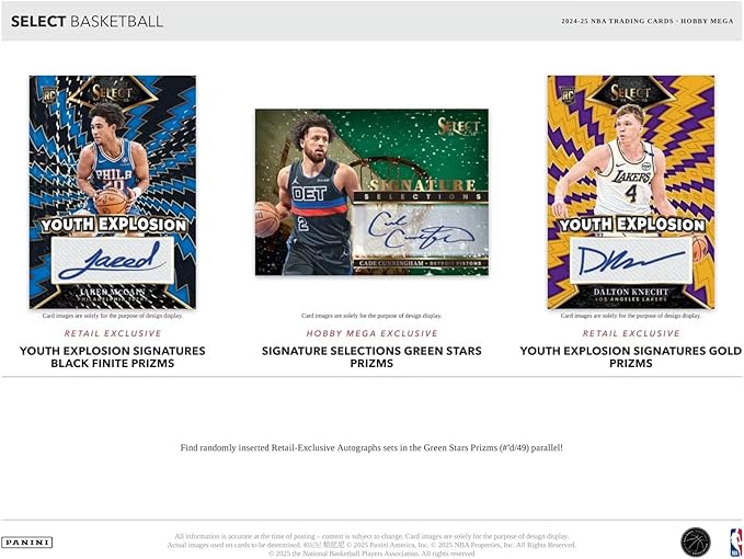 2024-25 Panini Select Basketball Hobby Exclusive Mega Box HOFBC by Panini