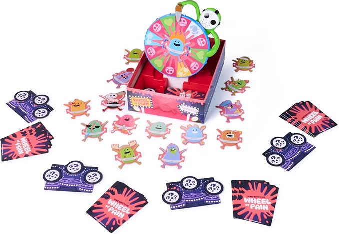 Spin Master Games Dumb Ways to Die: Wheel of Pain Game Interactive Spinning Wheel Viral Meme Survival Strategy Fun for Kids Adults &amp Family Game Night 2-6 Players for Ages 12 &amp Up