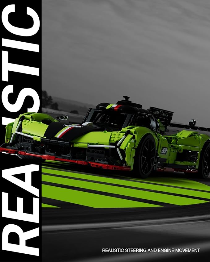 Nifeliz S63 Hypercar Model Building Set 1:8 Scale Collectible Racing Car for Adults Build and Display Race Car Model for Home or Office Décor Gift for Motorsport Fans (3699 PCS NF10283)