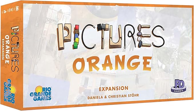 Rio Grande Games Pictures Orange Expansion Board Game for Family Creative Party Games with 55 New Cards Play for Ages 14 Plus 3-6 Players