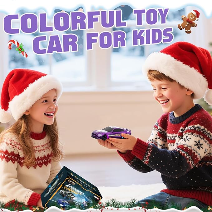 1/43 RC Drift Car Mini Drifting RC Car with Gyro 2.4GHz Full Proportional Drift Cars 4WD RTR Remote Control Cars with Colorful Lights Gyroscope Fast Racing Vehicle Gift for Kids Boys Adults