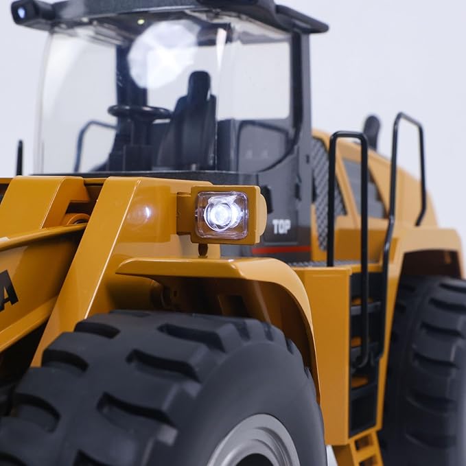 US in Stock 1/14 HUINA Toys 2.4G 10CH Radio Controlled Loader 1583 Electric Lifting System Lights Sound RC Construction Vehicles Assembled Hobby Garde Model for Adult Hobby