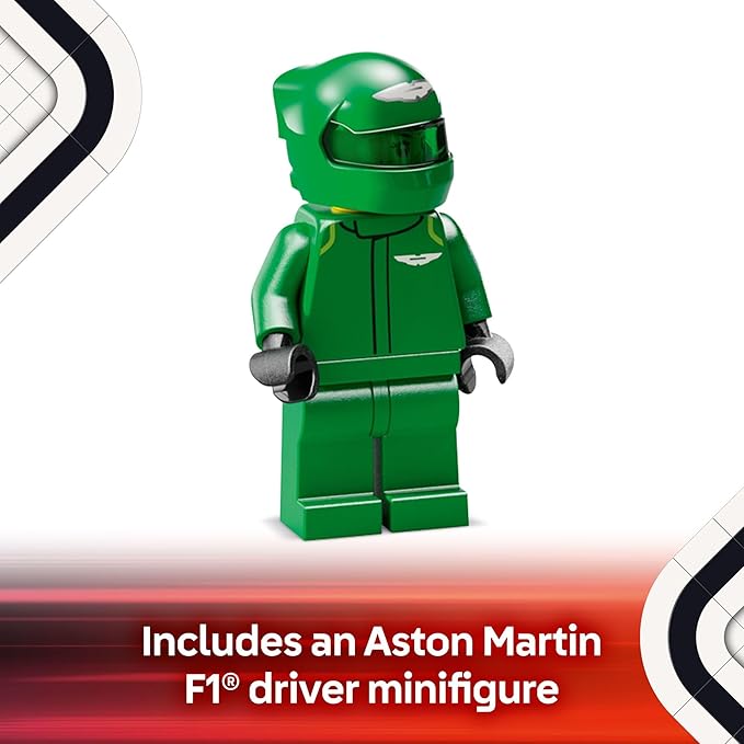 LEGO Speed Champions Aston Martin Aramco F1 AMR24 Race Car Toy - Building Set for Kids Boys &amp Girls Ages 10+ - Toy Car for F1 Fans - Gift Idea for Birthday - 77245