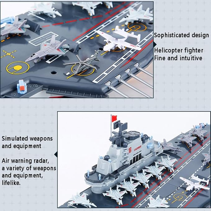 26.8 Inch Remote Control Navy Military Assault Battleship 2.4Ghz RC Military Battle Ship Marine Warship 1/438 Large Guided Missile Destroyer Model Boat for Adult Boys Xmas Gift
