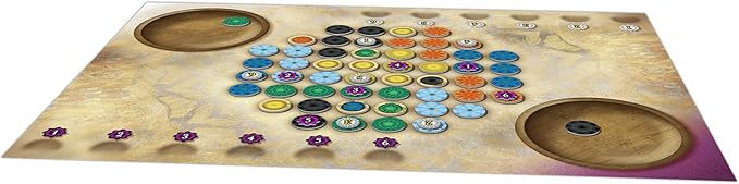 Patterns: A Mandala Game - Engaging Strategy Board Game with Unique Tea Towel Play Mat Fun Family Game for Kids and Adults Ages 10+ 2 Players 15 Minute Playtime Made by Lookout Games