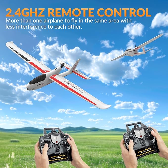 volantexrc RC Glider Plane Ranger600 Stunt 4 CH Remote Control Airplane RTF with 6-Axis Gyro &amp 3 Modes Easy to Fly 2.4GHz Radio Controlled Aircraft for Beginners &amp Adults (White)