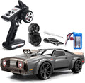 GoolRC 1:16 Scale RC Drift Car 4WD 35KM/H High Speed Remote Control Racing Car 2.4GHz Drifting for Adults with Cool LED Lights and Extra Drift Tires (Blue)